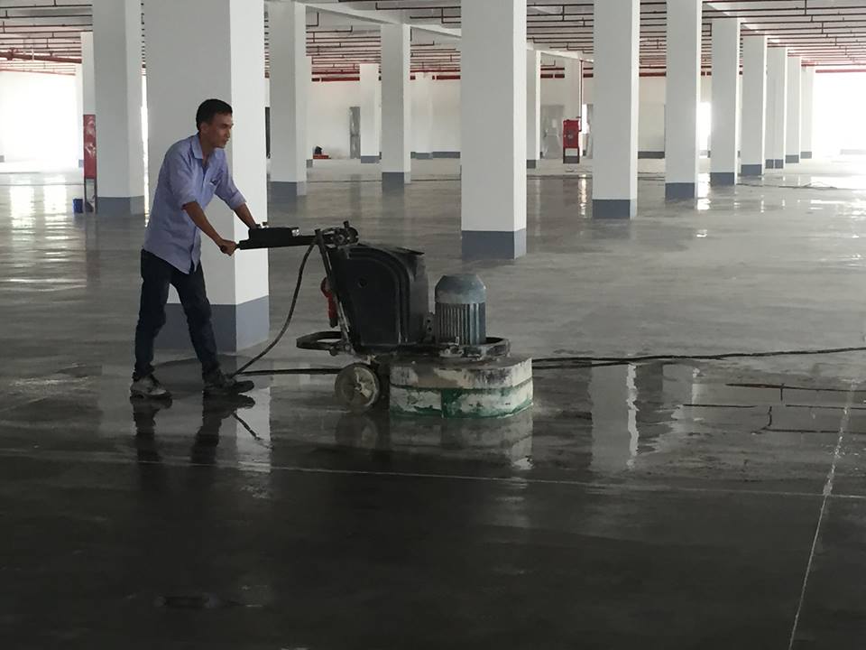 Đánh bóng sàn bê tông granito tại Thanh Hóa