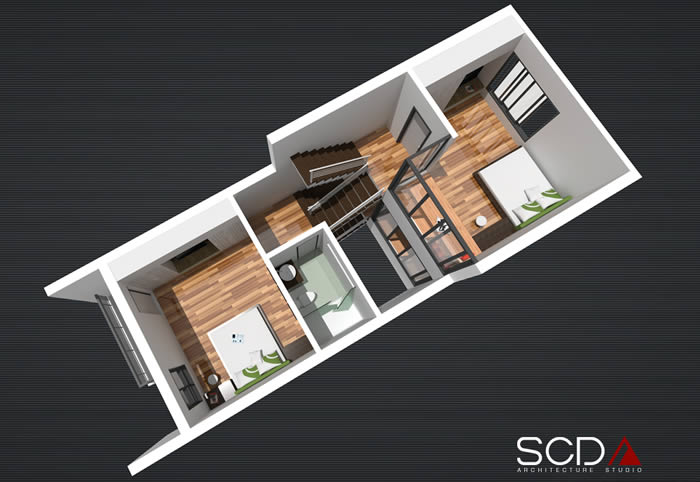 SCDA thiết kế nội thất công trình nhà ở dân dụng