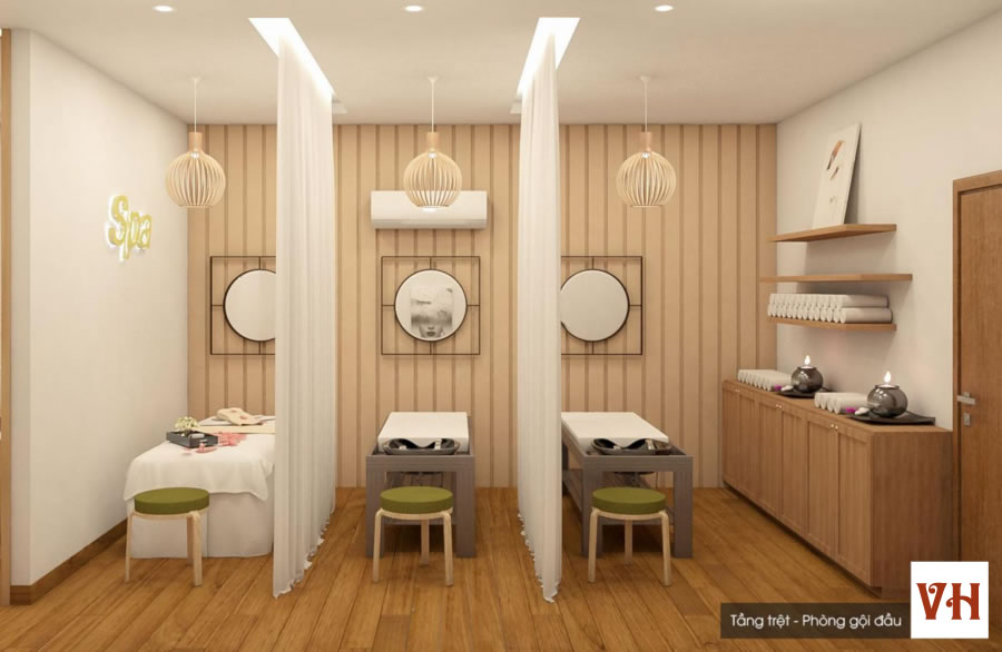 Thiết kế phòng tiệm Nail spa làm đẹp Vinh Nghệ An